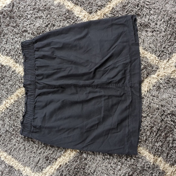 Loft Elastic Waist Drawstring Gray Women's Skirt Size MP - Picture 5 of 7